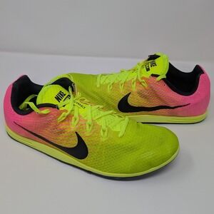 Nike Men's 13 Zoom Rival D 9 Track Spikes Volt Pink Mid Long Distance